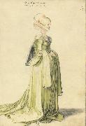 A Nuremberg Lady Dressed to go to a Dance, Albrecht Durer